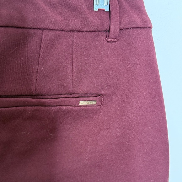 WHBM White House Black Market Burgundy Wine The Ankle Slim Pants‎ Size 6 - Picture 7 of 8